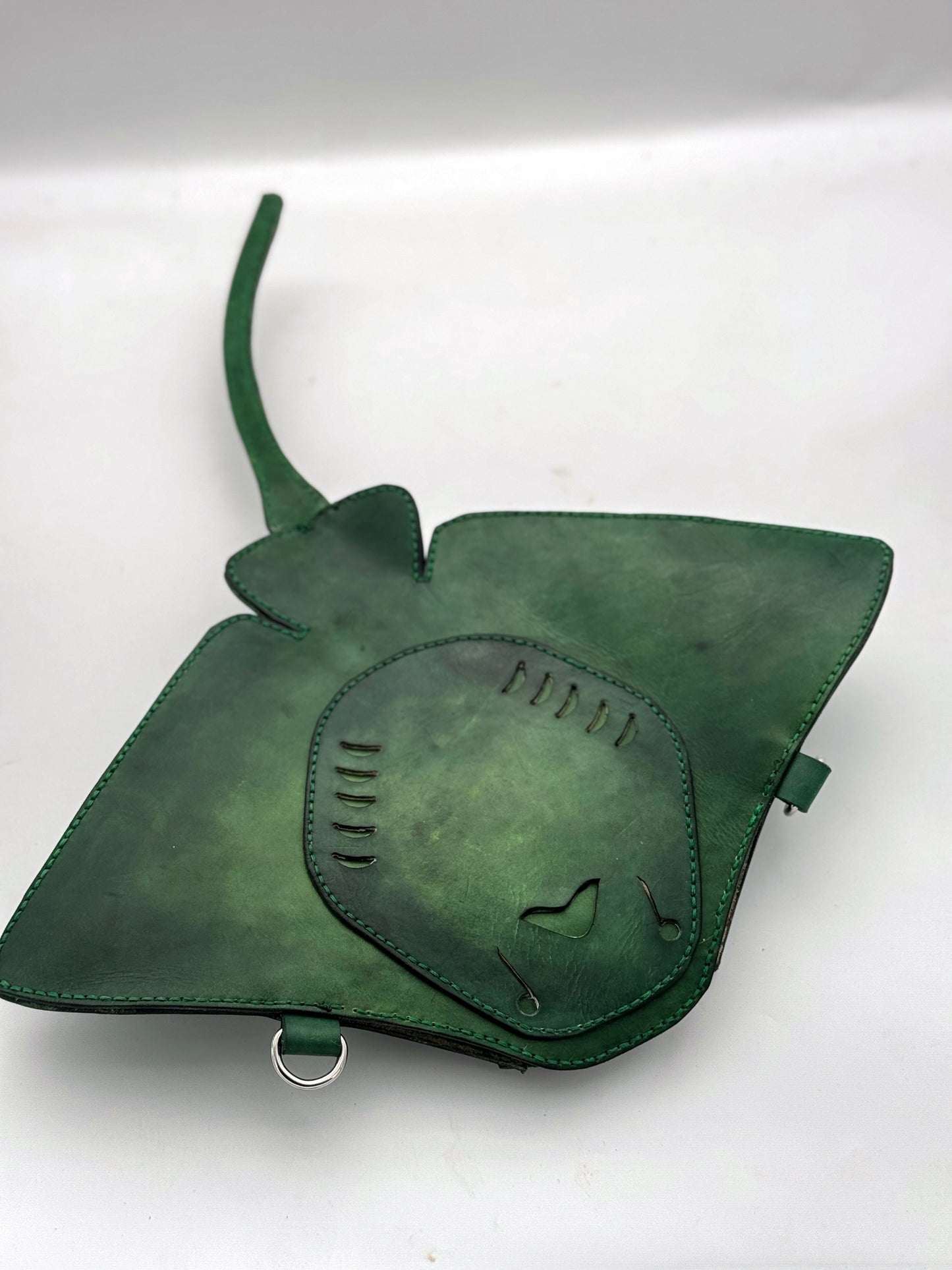 Handmade Leather Stingray Purse
