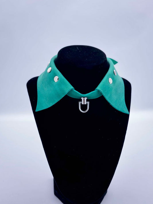 Handmade Leather Dress Shirt Collar – Unique Statement Accessory