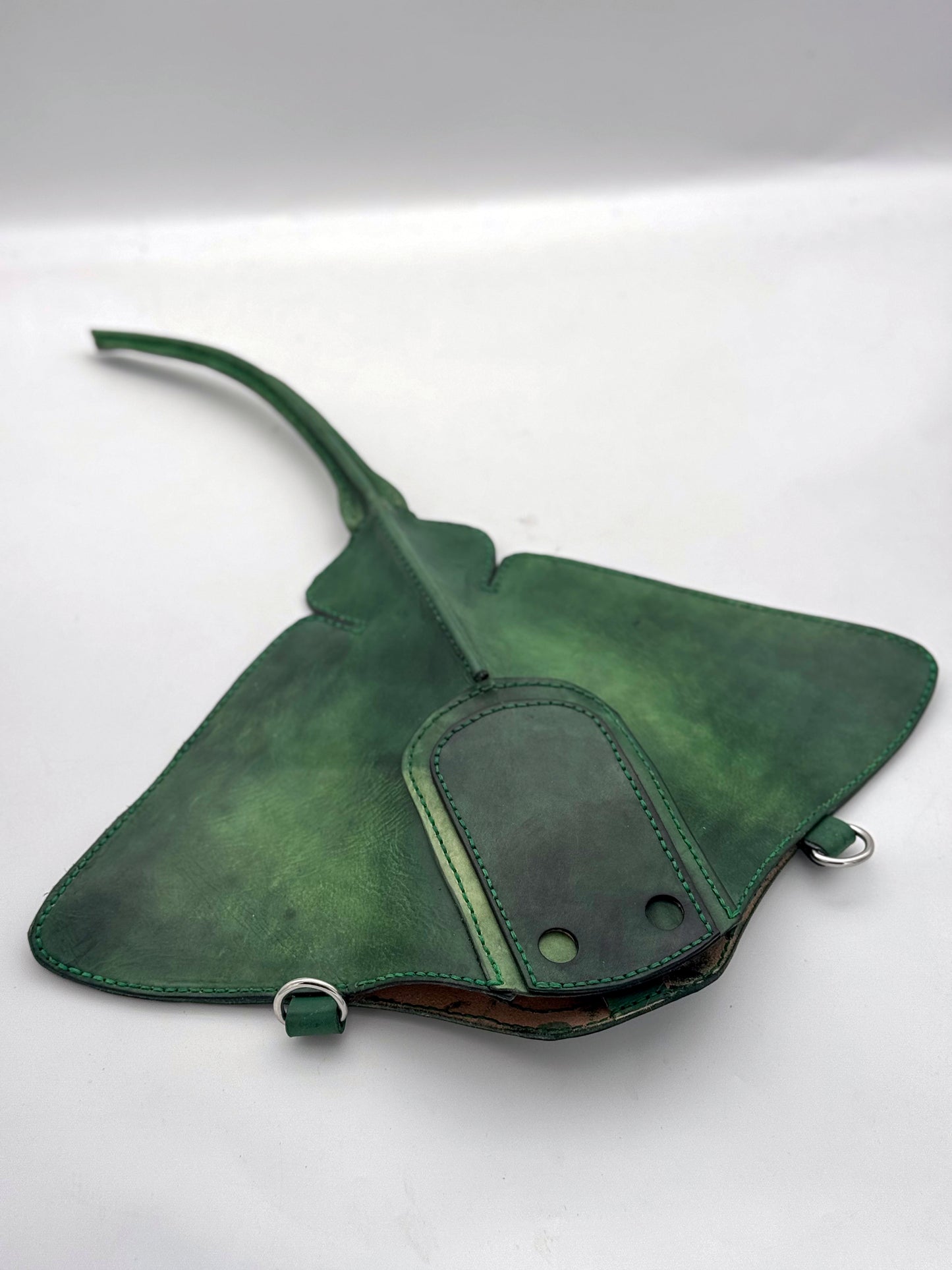 Handmade Leather Stingray Purse