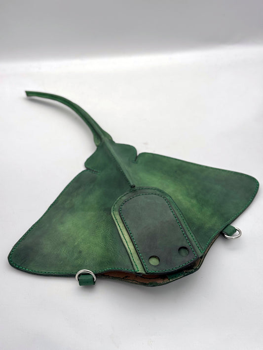 Handmade Leather Stingray Purse